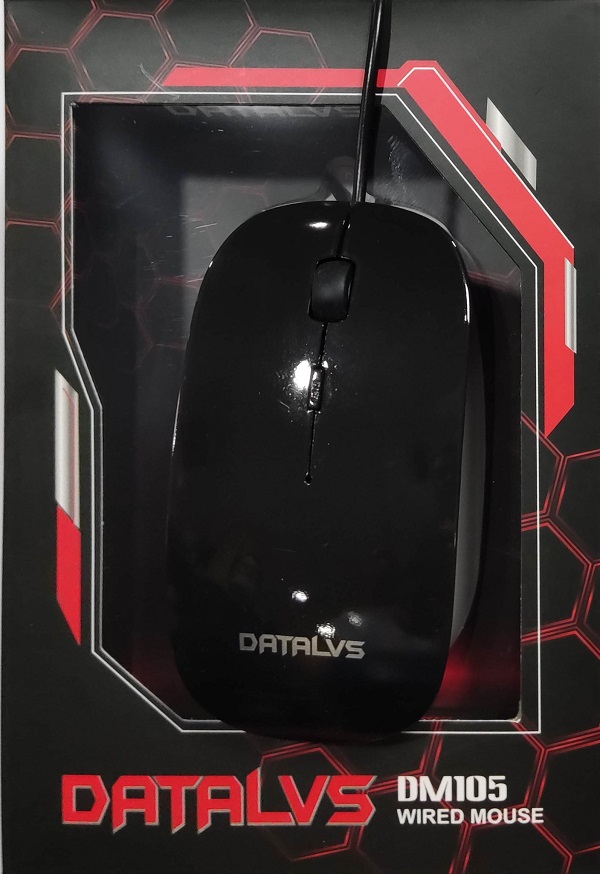 RATON SLIM OPTICO USB DATALVS DM105 NEGRO